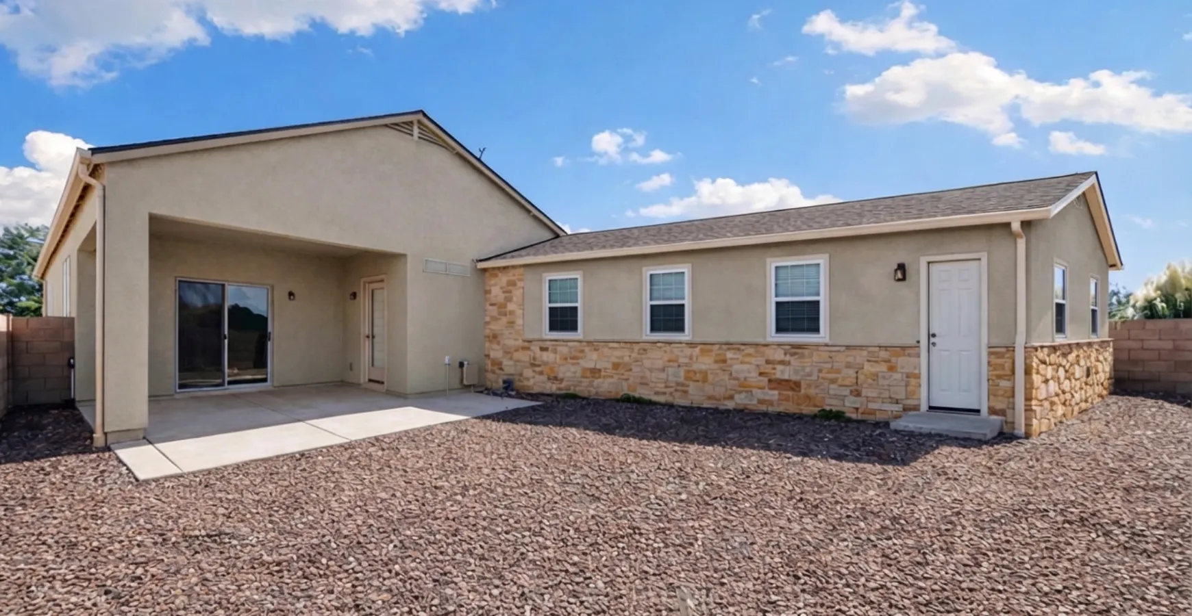 Completed junior ADU attached to home in Los Angeles featuring compact design windows and finished exterior