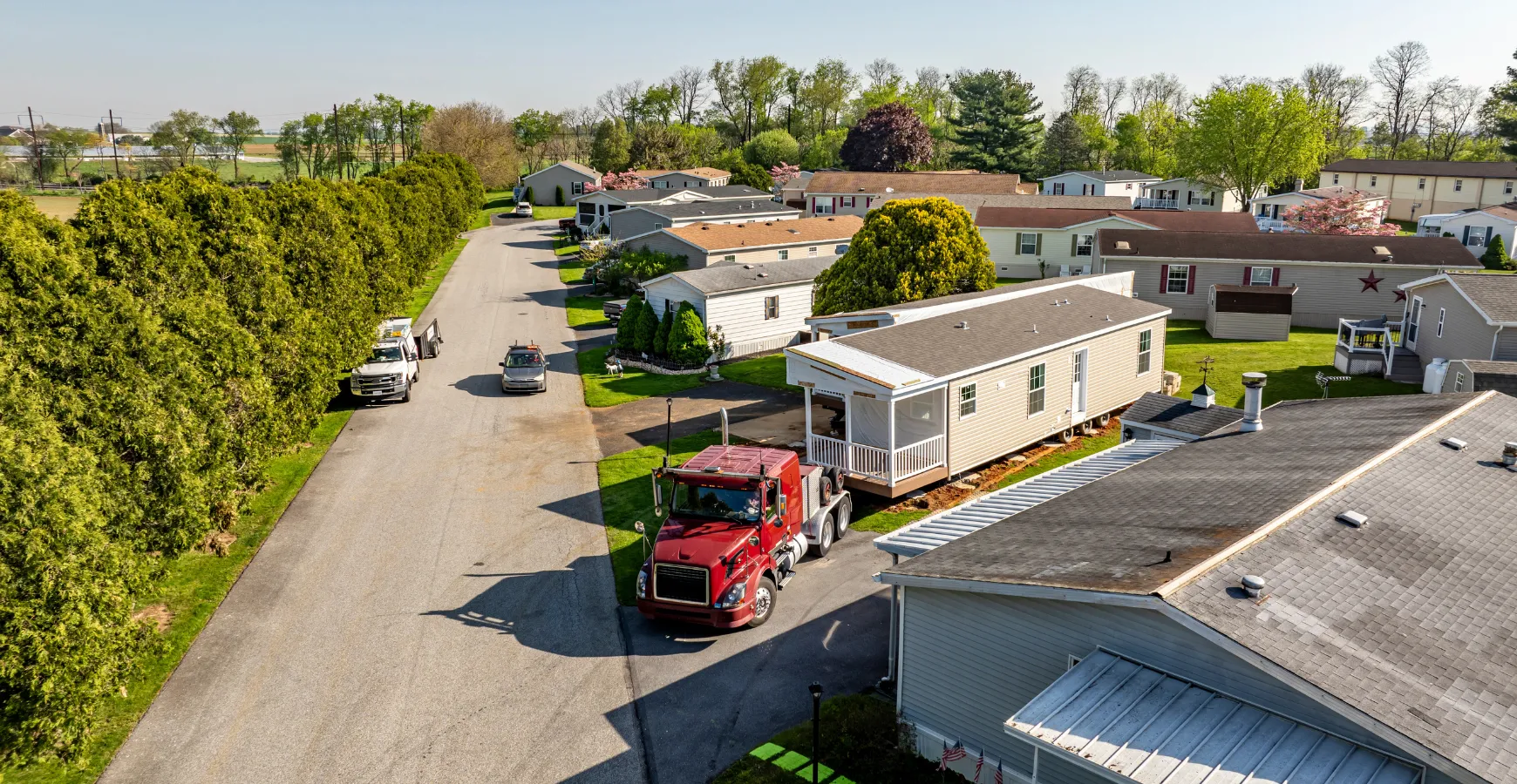 Prefab ADU installation in Los Angeles backyard showing modular unit placement and finished setup